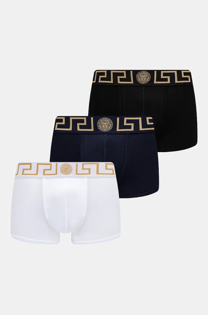 Versace bokserki 3-pack dzianina granatowy AU10326.1A10011