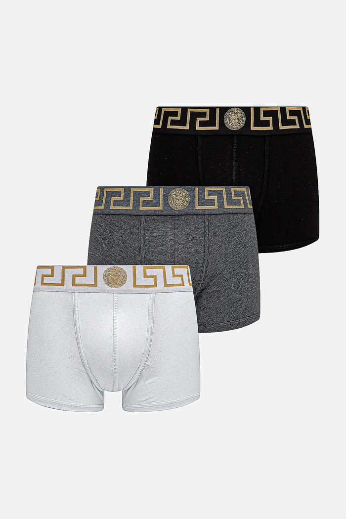 Bokserice Versace 3-pack siva AU10326.1A10011