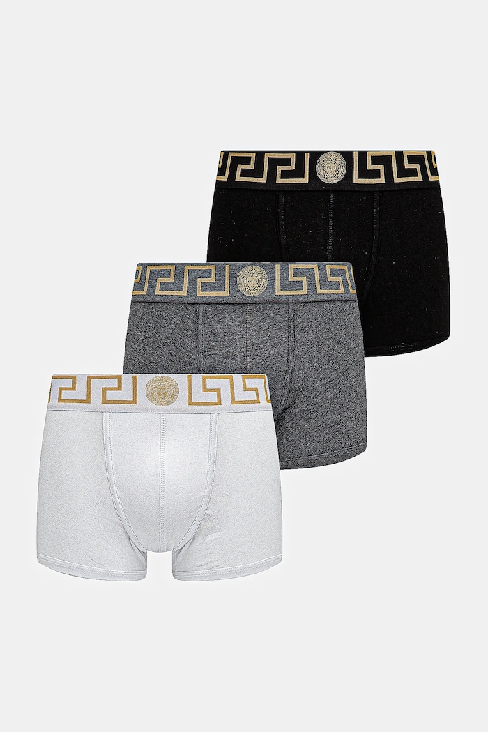 Bokserice Versace 3-pack siva AU10326.1A10011