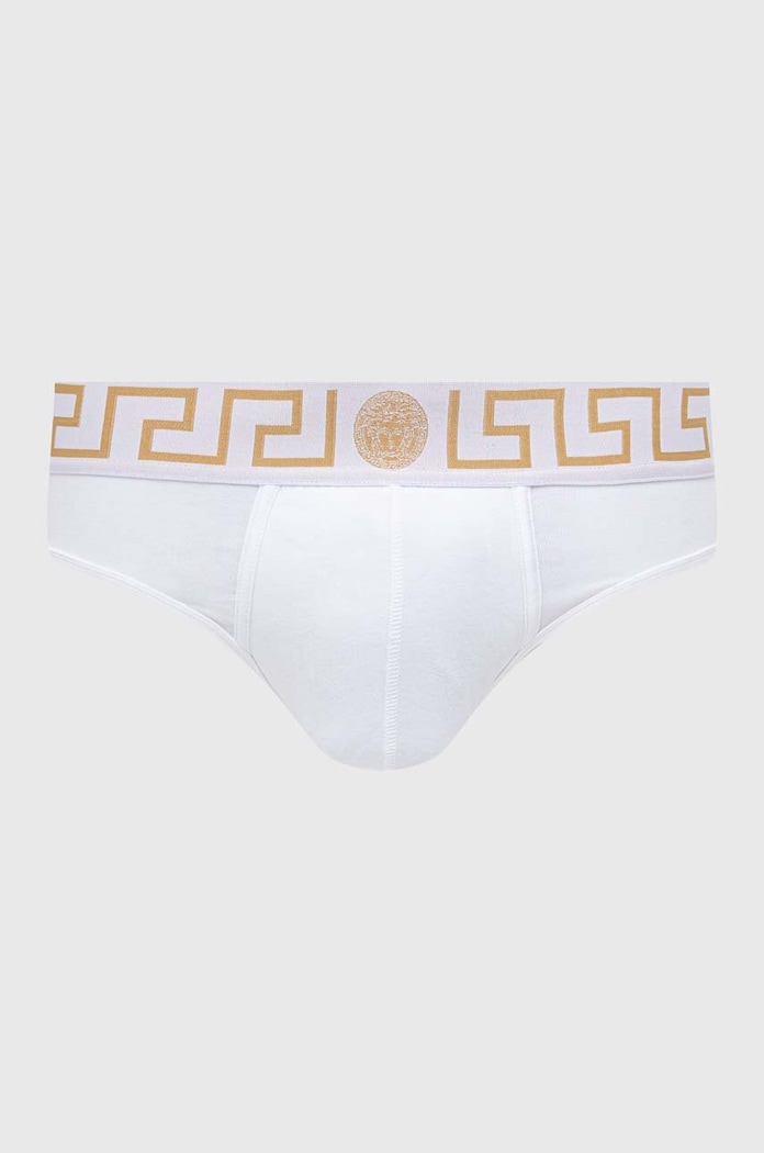 Versace slipy dzianina biały AU10027.1A10011