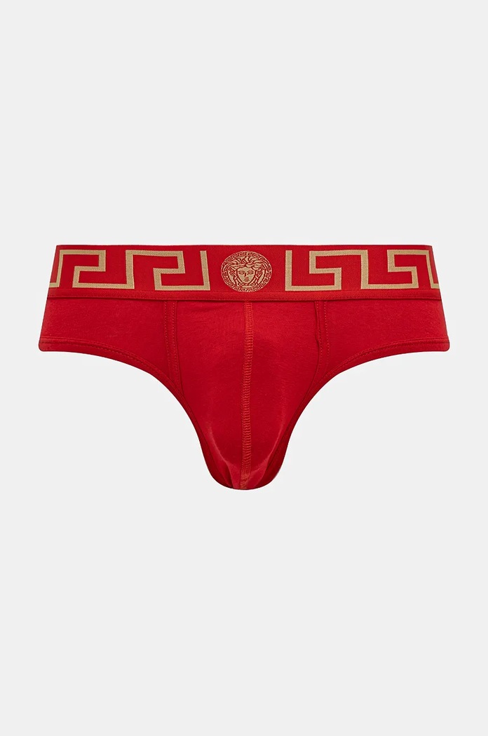 Slipy Versace pletenina červená AU10027.1A10011