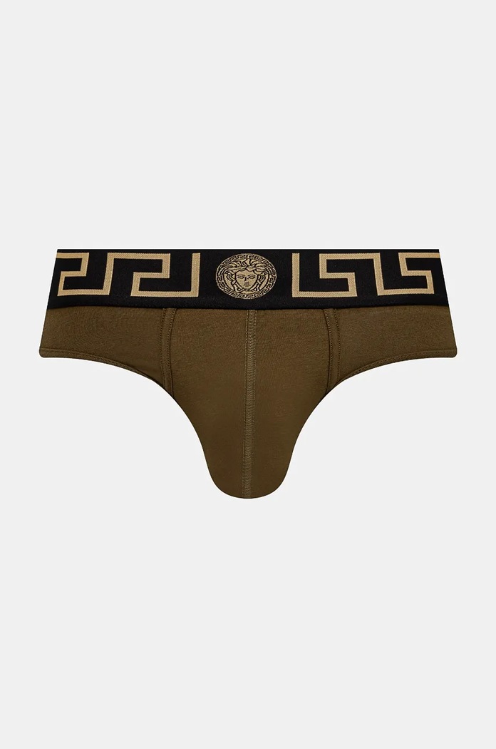 Slipy Versace pletenina zelená AU10027.1A10011