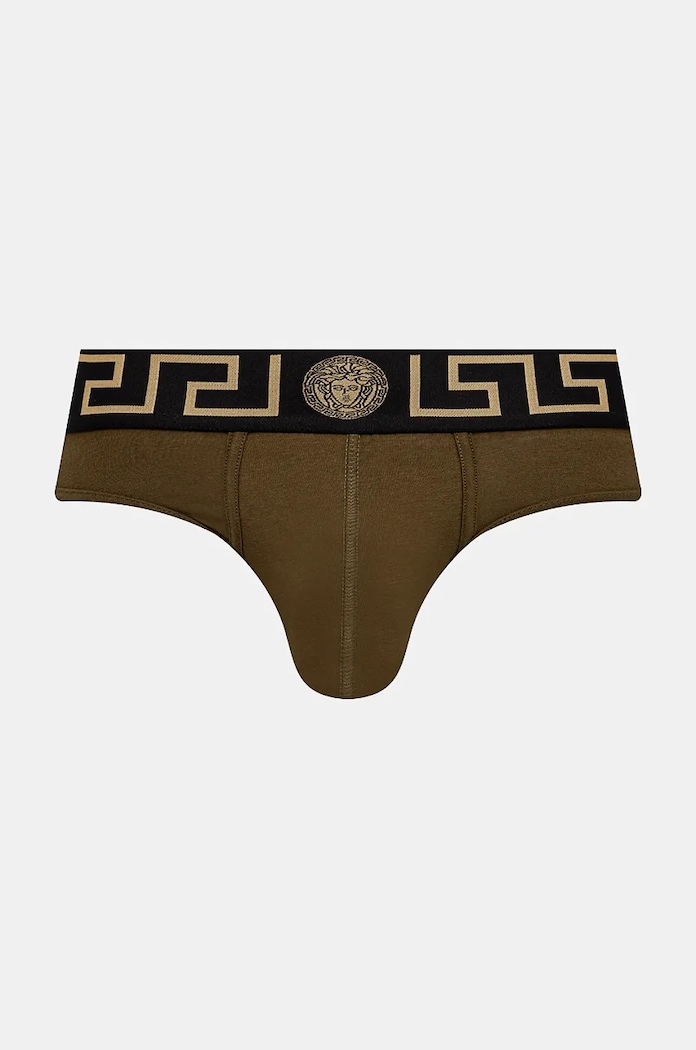 Slipy Versace pletenina zelená AU10027.1A10011