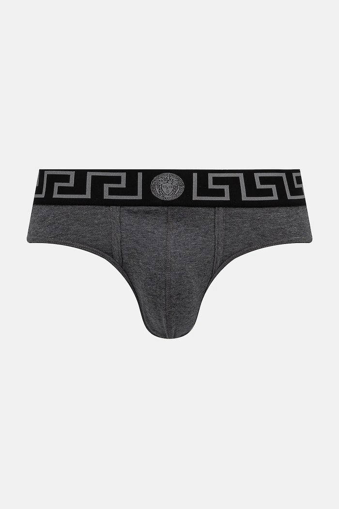 Slipy Versace pletenina sivá AU10027.1A10011