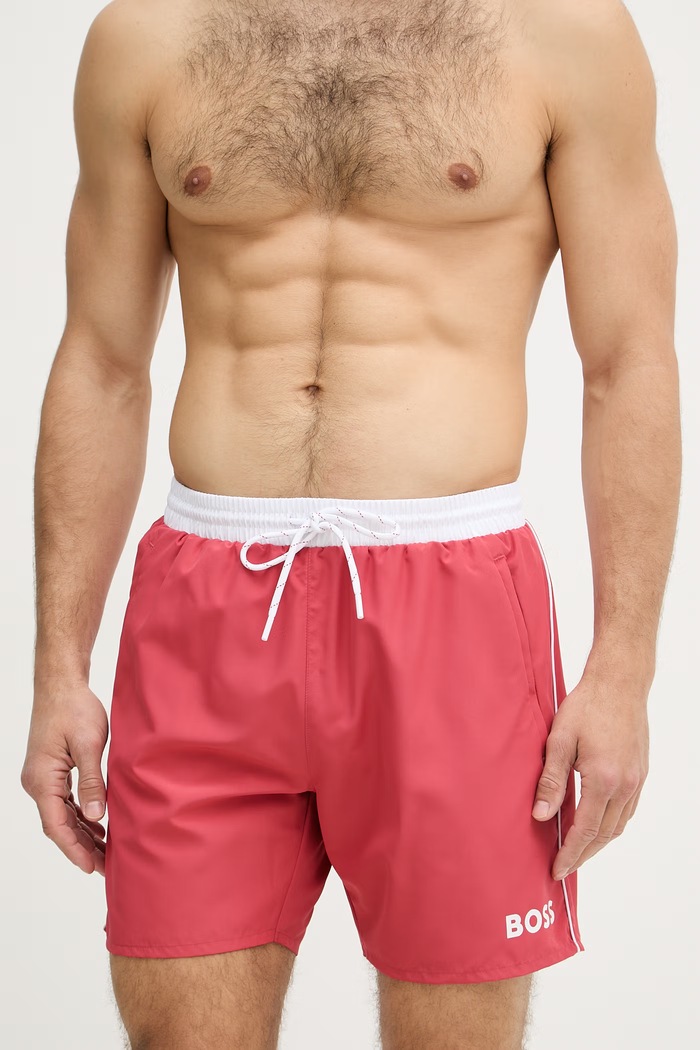 BOSS pantaloni scurți de baie bărbați Starfish 50514429 rosu AA00