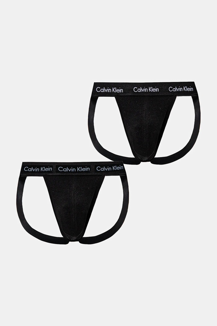 Jockstrapy Calvin Klein Underwear 3-pack černá 000NB3363A