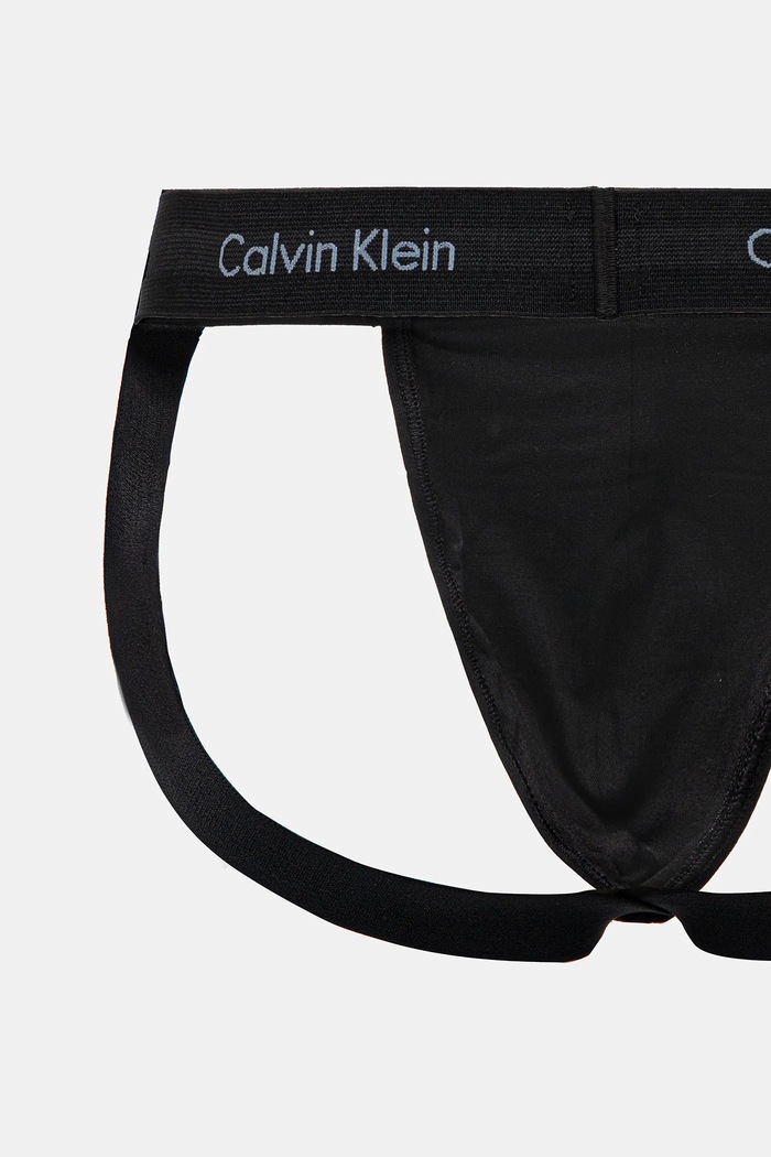 Jockstrapy Calvin Klein Underwear 3-pack černá 000NB3363A