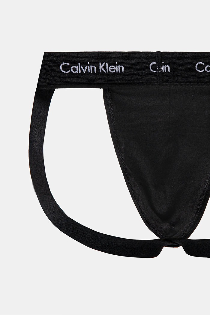 Jockstrapy Calvin Klein Underwear 3-pack 000NB3363A černá