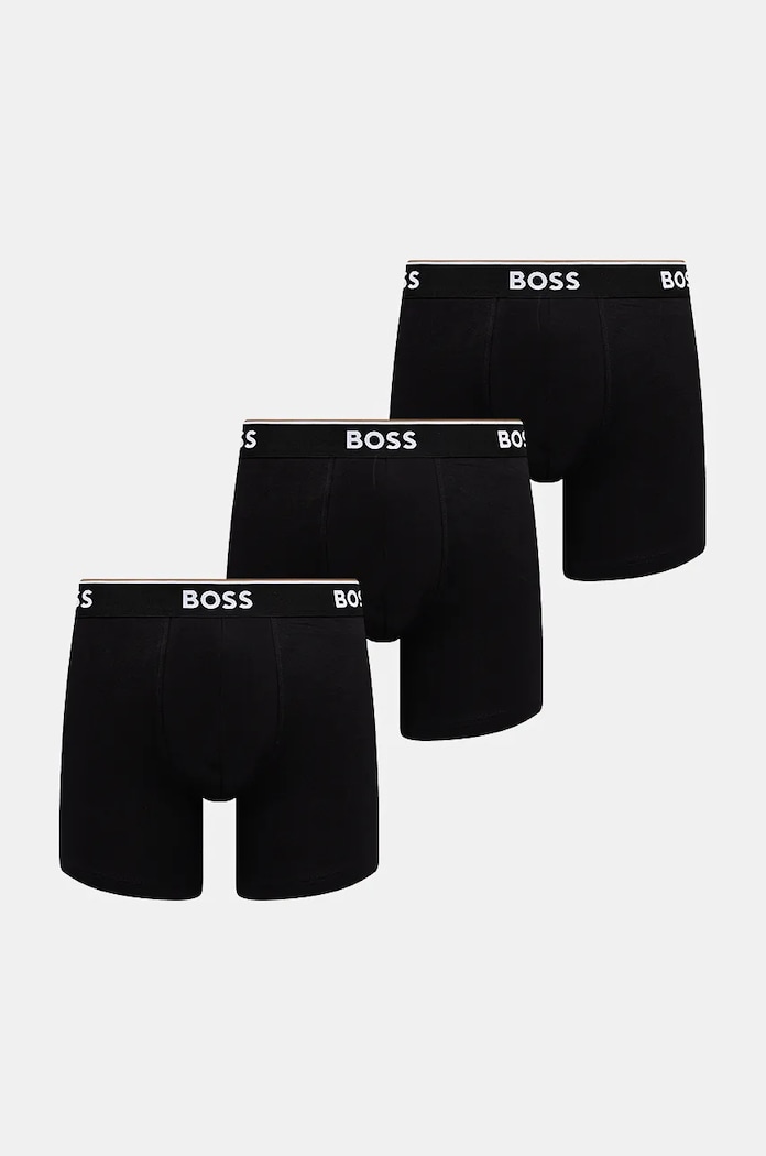 Боксери BOSS 3-pack BoxerBr 3P Power бавовна чорний 50475282