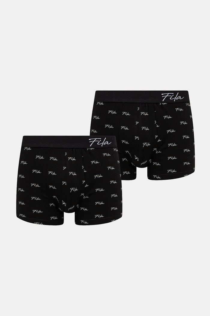 Boxerky Fila 2-pak pletenina čierna FU5270.2