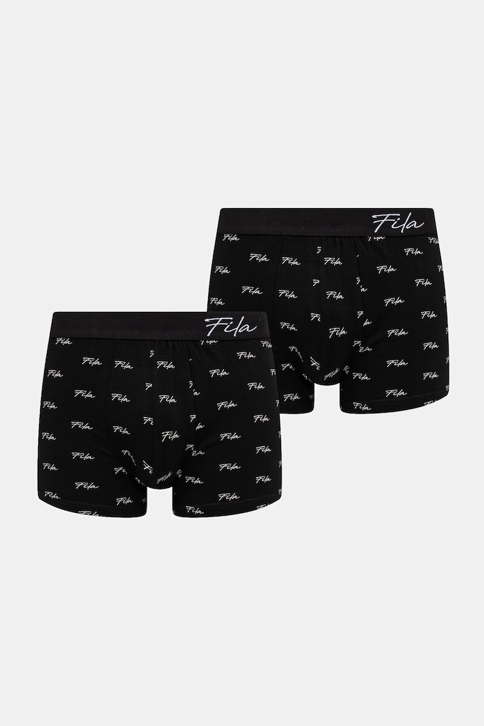 Boxerky Fila 2-pak pletenina čierna FU5270.2