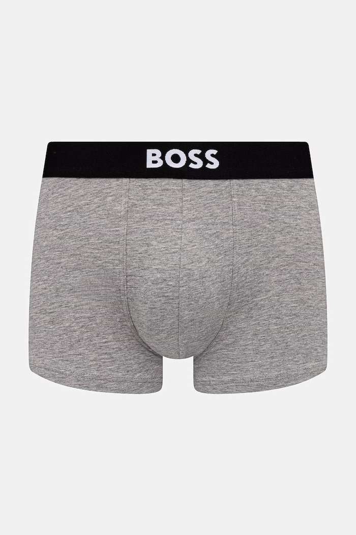 Oblečenie BOSS boxerky pánske bavlnené s elastanom Trunk 3P BOSS ONE 3-pack 50544263 biela