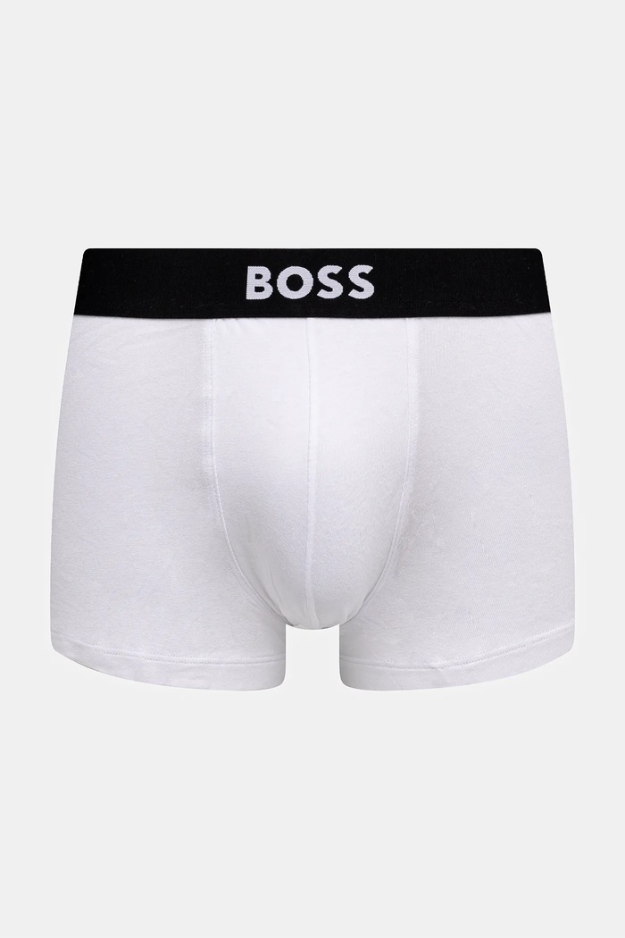 BOSS μποξεράκι ανδρικό βαμβακερό με ελαστάν Trunk 3P BOSS ONE 3-pack 50544263 λευκό AA00