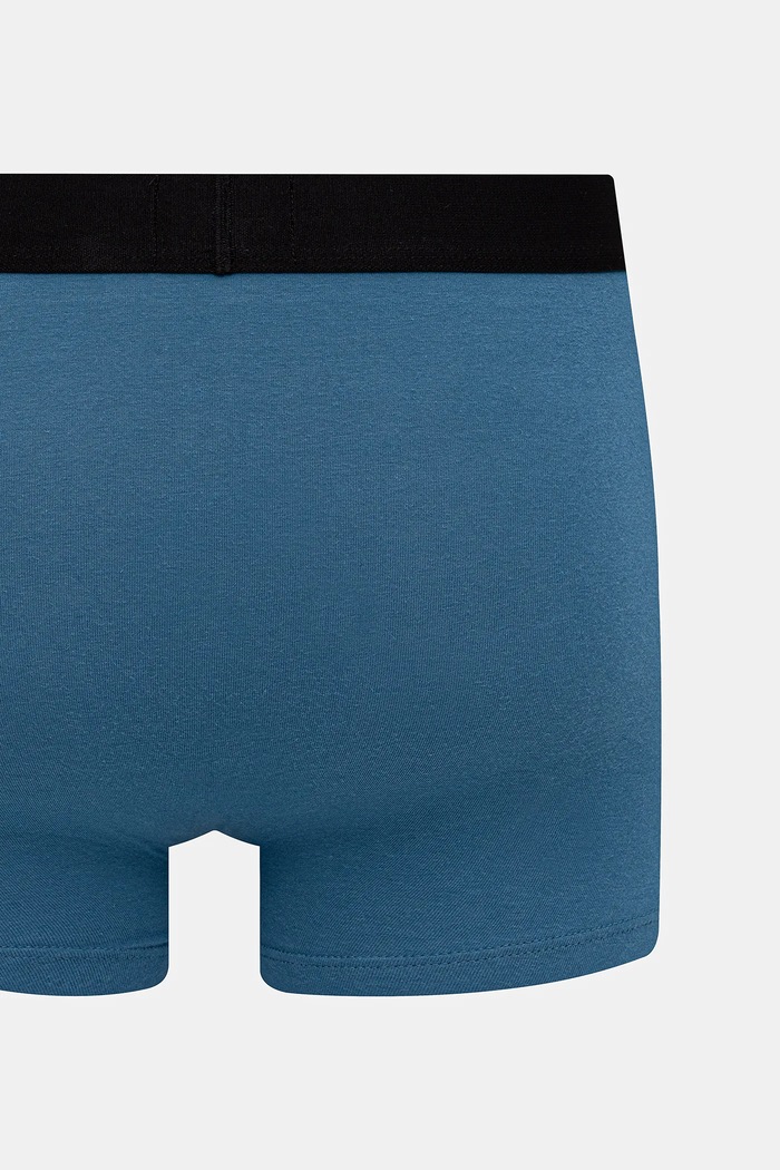 BOSS boksarice moške iz bombaža z elastanom Trunk 3P BOSS ONE paket 3 kosov 50544263 modra