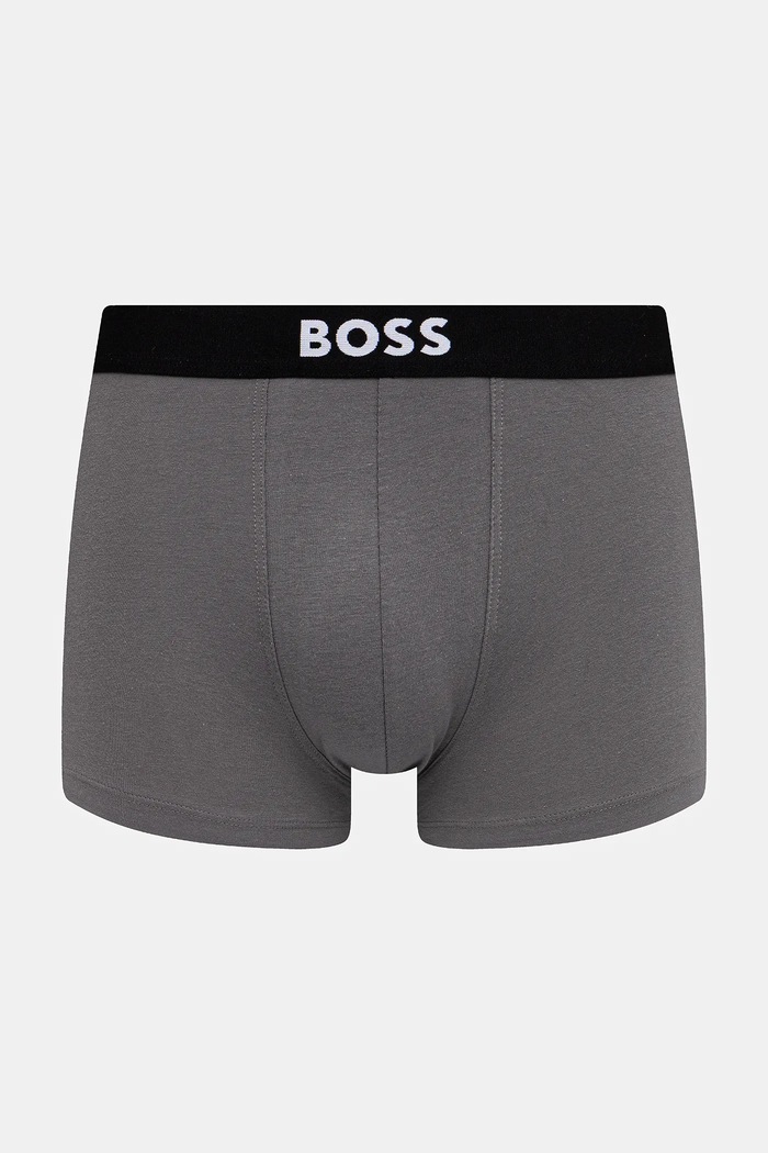 BOSS boksarice moške bombažne z elastanom Trunk 3P BOSS ONE paket 3 kosov modra 50544263