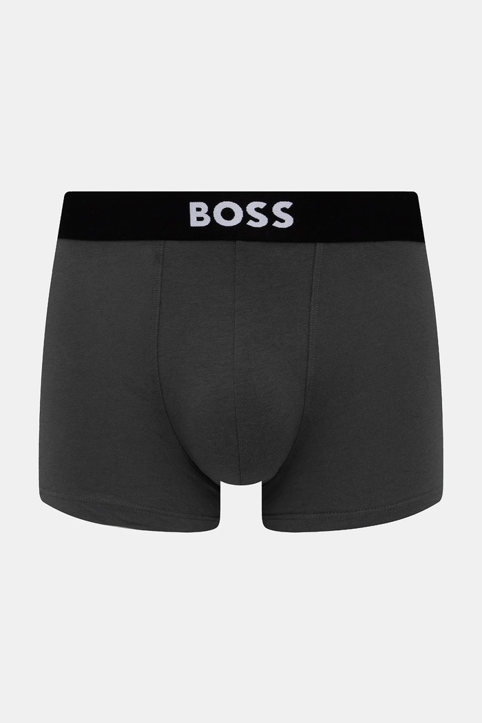 BOSS boksarice moške iz bombaža z elastanom Trunk 3P BOSS ONE paket 3 kosov 50544263 črna AA00