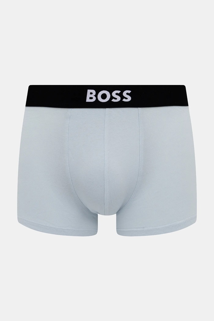 BOSS boksarice moške iz bombaža z elastanom Trunk 3P BOSS ONE paket 3 kosov črna 50544263