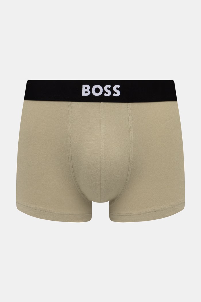 BOSS boxerky pánské bavlněné s elastanem Trunk 3P BOSS ONE 3-pack 50544263 černá AA00