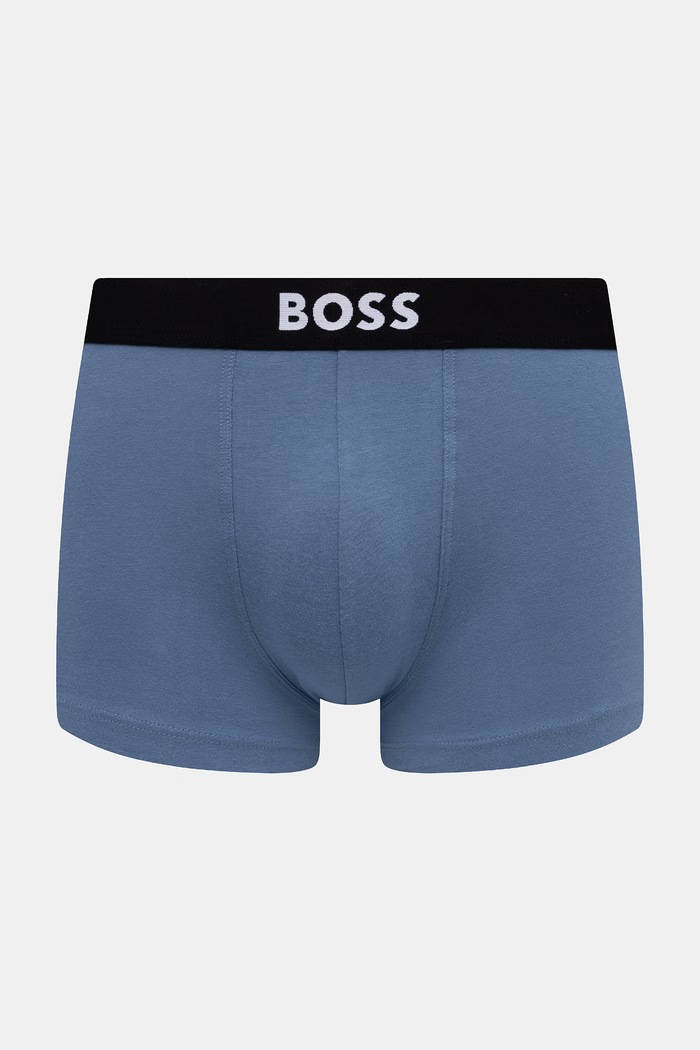 Oblečení BOSS boxerky pánské bavlněné s elastanem Trunk 3P BOSS ONE 3-pack 50544263 černá
