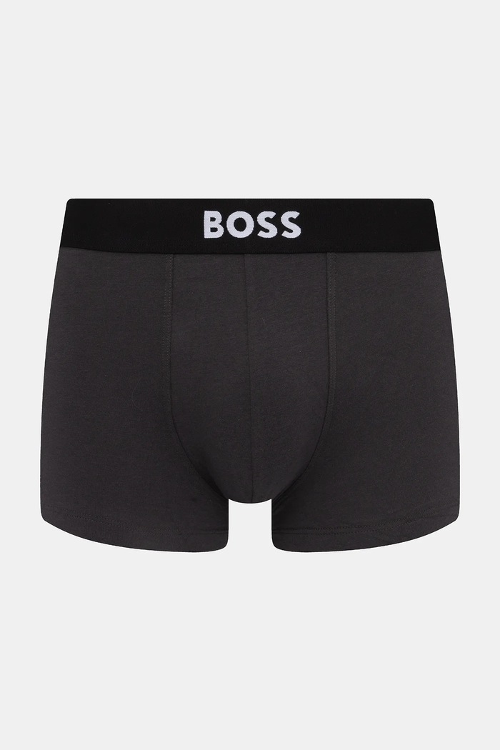 BOSS boksarice moške bombažne z elastanom Trunk 3P BOSS ONE paket 3 kosov 50544263 črna AA00