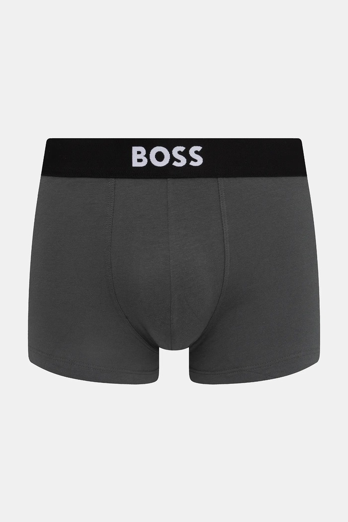 BOSS boksarice moške bombažne z elastanom Trunk 3P BOSS ONE paket 3 kosov črna 50544263