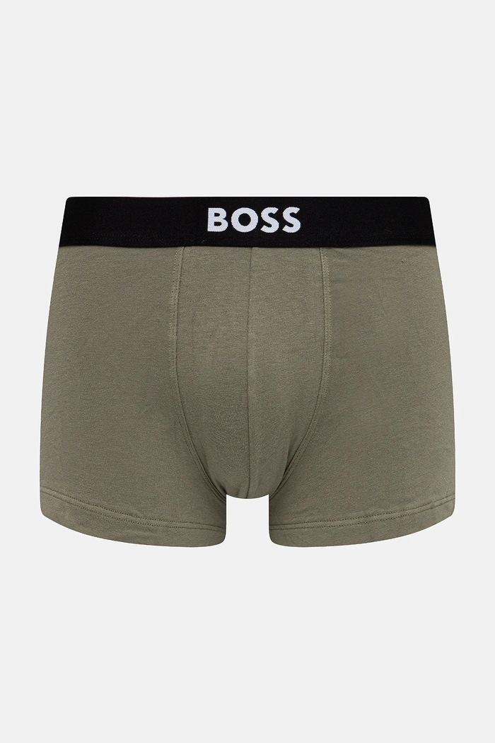 BOSS boksarice moške bombažne z elastanom Trunk 3P BOSS ONE paket 3 kosov 50544263 črna AA00