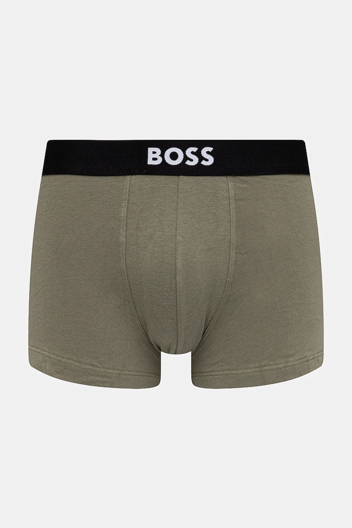 BOSS boksarice moške bombažne z elastanom Trunk 3P BOSS ONE paket 3 kosov 50544263 črna AA00