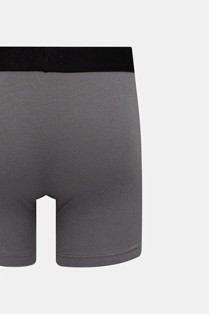 BOSS oprijete boksarice moške bombažne z elastanom BoxerBr 3P BOSS ONE Paket paket 3 kosov 50544272 siva