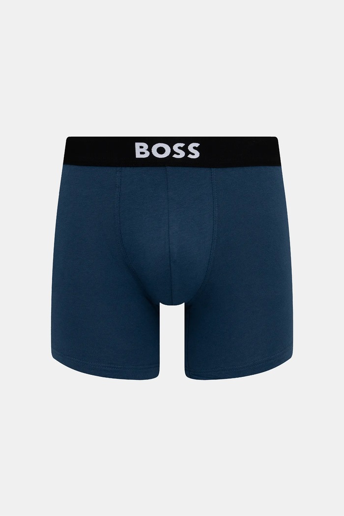 BOSS boxeri mulați pentru bărbați din bumbac cu elastan BoxerBr 3P BOSS ONE 3-pack negru 50544272