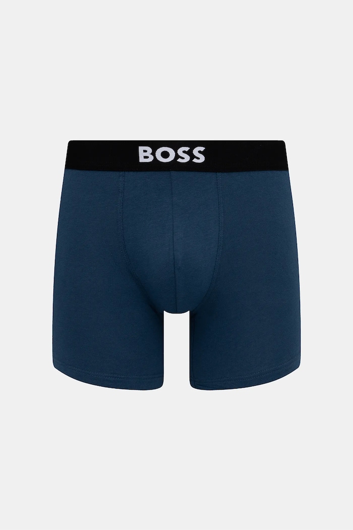 BOSS boxeri mulați pentru bărbați din bumbac cu elastan BoxerBr 3P BOSS ONE 3-pack negru 50544272