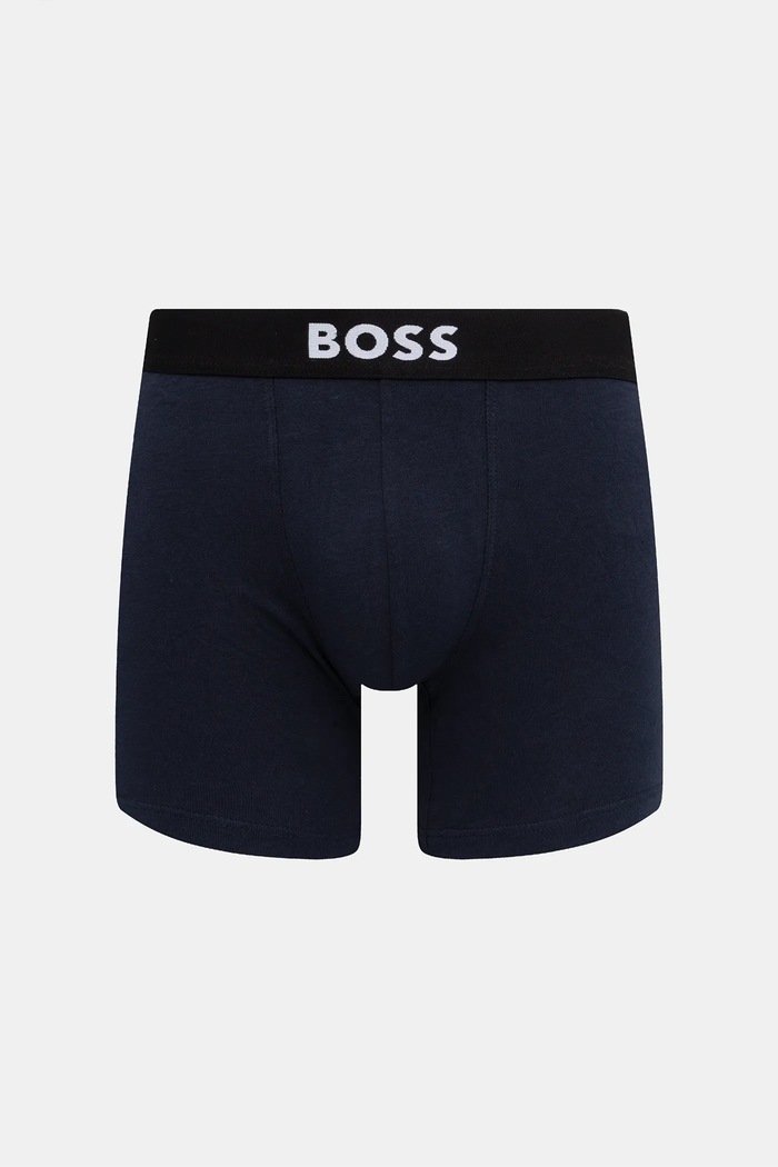 BOSS boxeri mulați pentru bărbați din bumbac cu elastan BoxerBr 3P BOSS ONE 3-pack 50544272