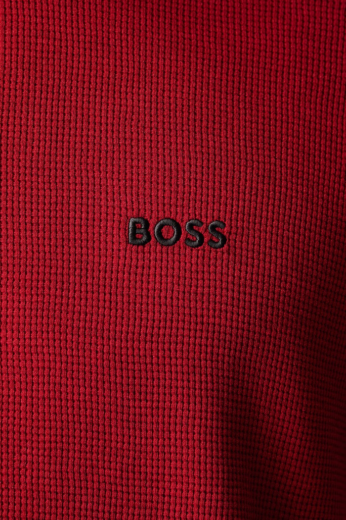 T-shirt lounge męski Waffle T-Shirt BOSS czerwony 50535891