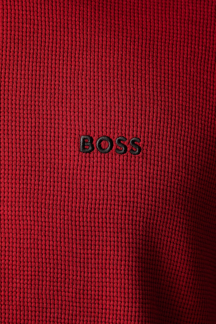T-shirt lounge męski Waffle T-Shirt BOSS czerwony 50535891