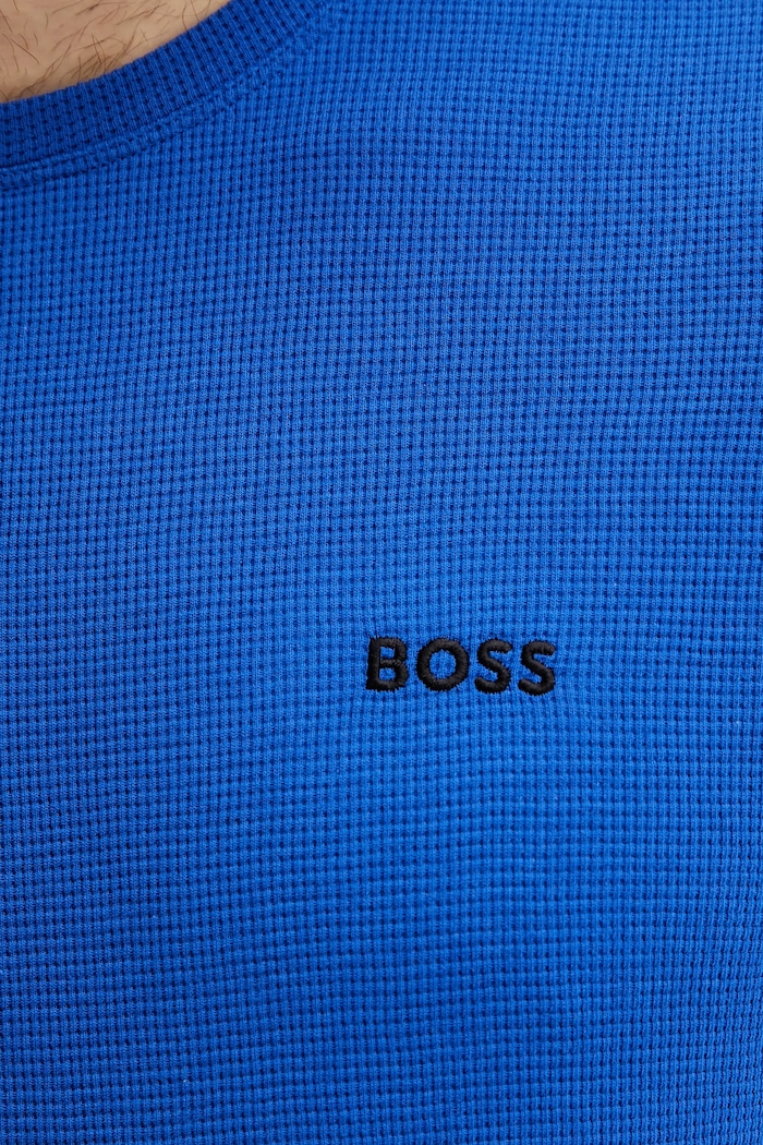 BOSS tricou loungewear bărbătesc Waffle T-Shirt violet 50535891