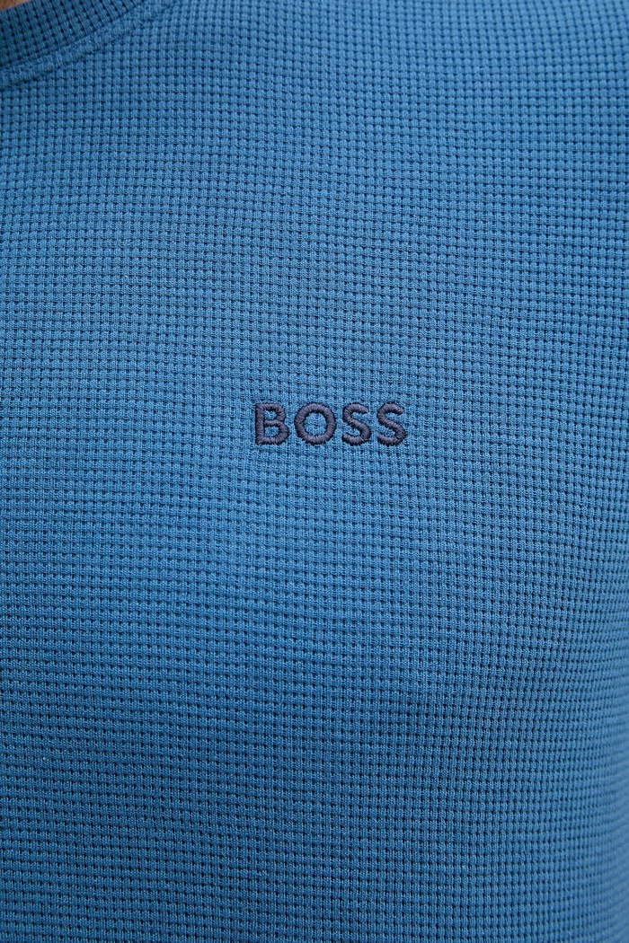 BOSS t-shirt lounge Ανδρικό Waffle T-Shirt 50535891 μπλε