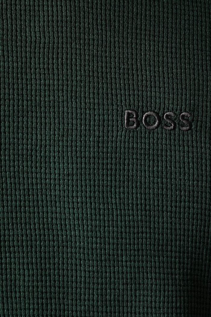 T-shirt lounge męski Waffle T-Shirt BOSS zielony 50535891