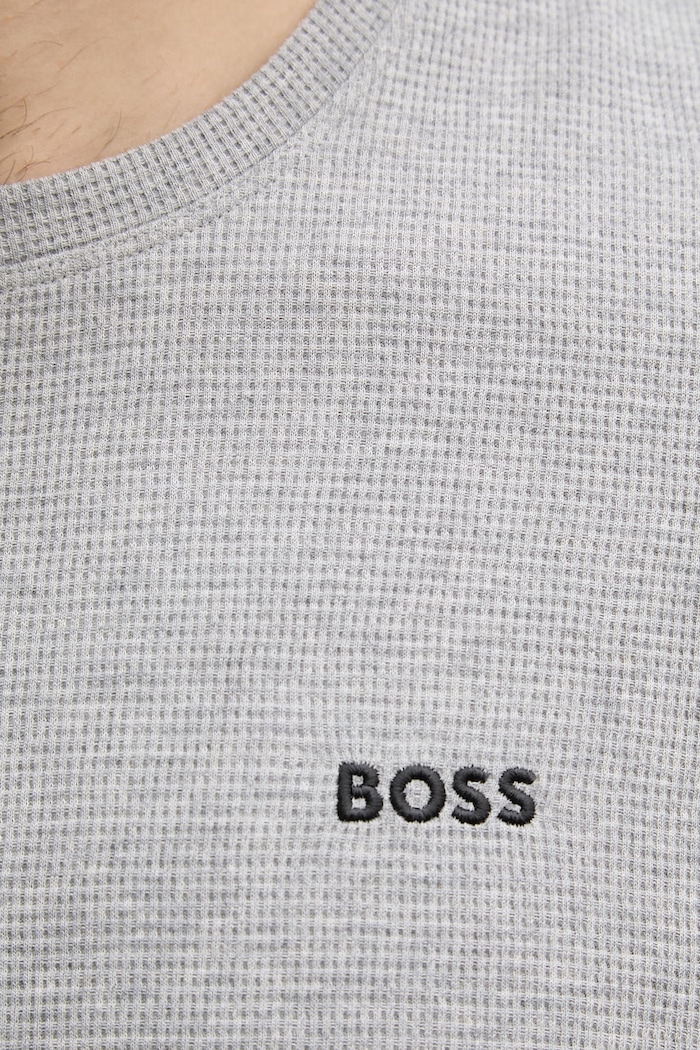 BOSS tricou loungewear bărbătesc Waffle T-Shirt 50535891 gri