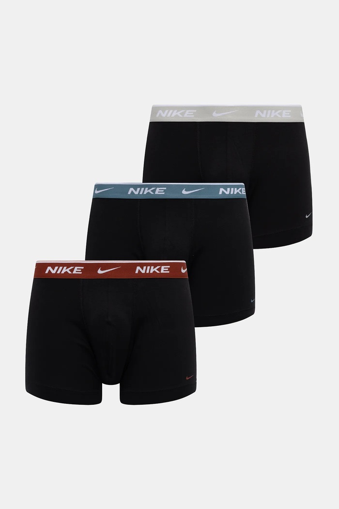 Nike boxeralsó 3 db sima fekete 0000KE1007.