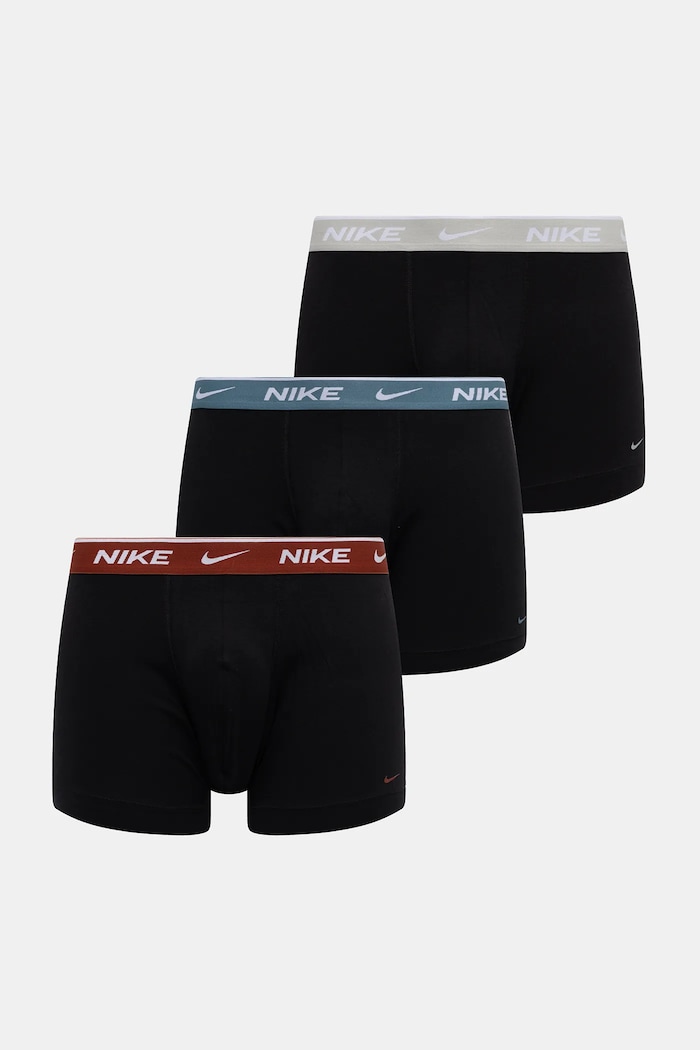 Nike boxeralsó 3 db sima fekete 0000KE1007.