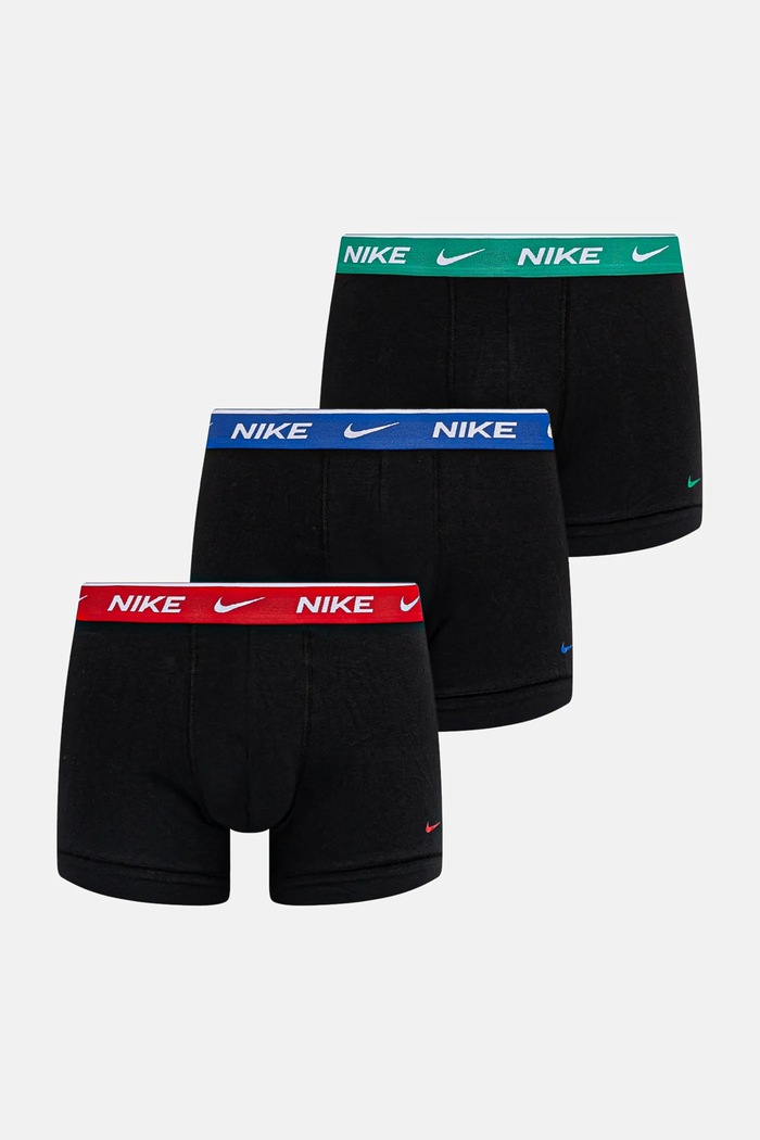 Boxerky Nike 3-pak bavlna čierna 0000KE1008.M