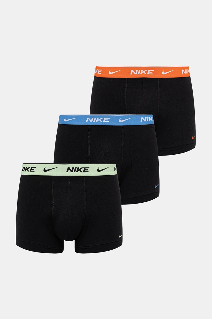 Boxerky Nike 3-pack bavlna černá 0000KE1008.M