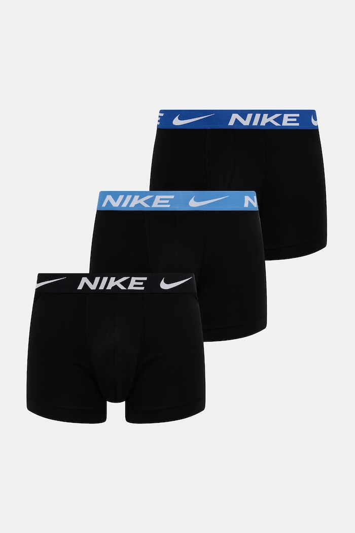 Nike priliehavé boxerky pánske 3-pack pletenina čierna 0000KE1157.