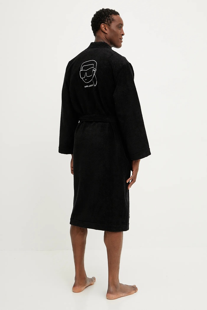 Karl Lagerfeld szlafrok A1M45011 czarny AA00
