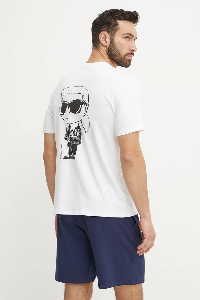 Pyžamo Karl Lagerfeld sada bílá A2M45007