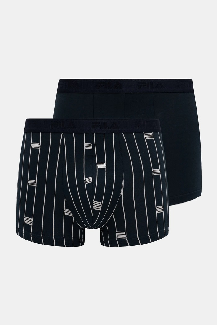 Boxerky Fila 2-pak jednofarebný tmavomodrá FU5311.2