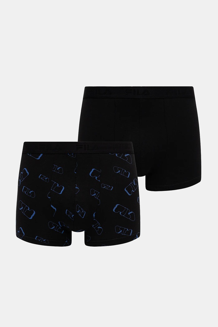 Boxerky Fila 2-pak jednofarebný čierna FU5317.2