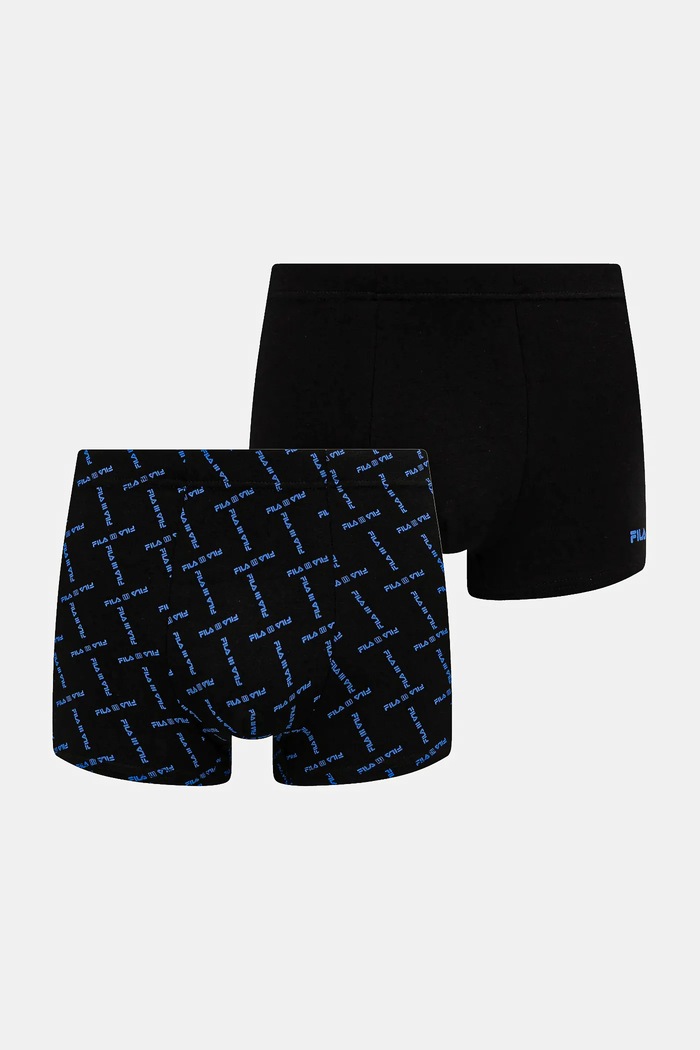 Boxerky Fila 2-pak jednofarebný čierna FU5321.2