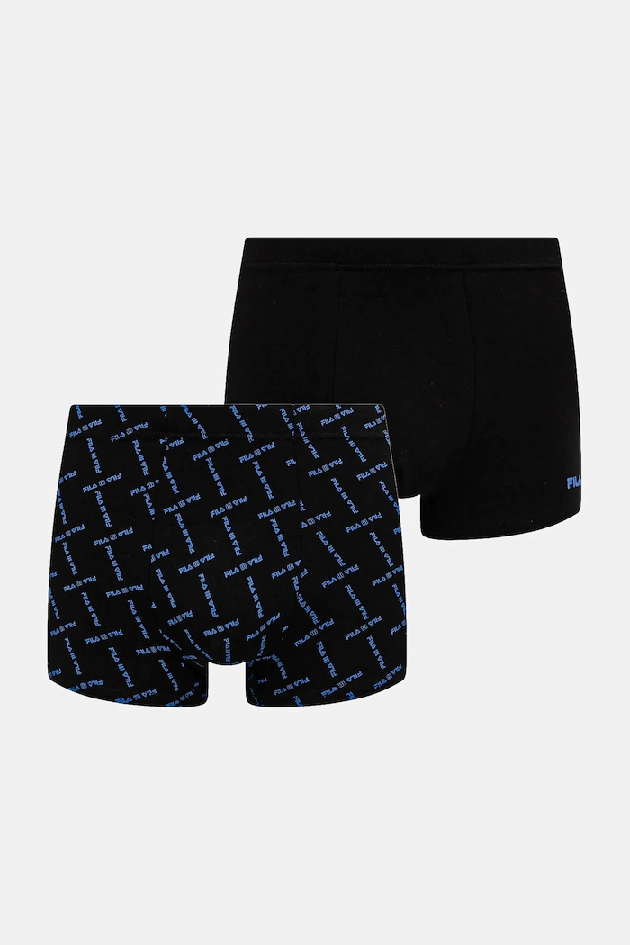 Boxerky Fila 2-pak jednofarebný čierna FU5321.2