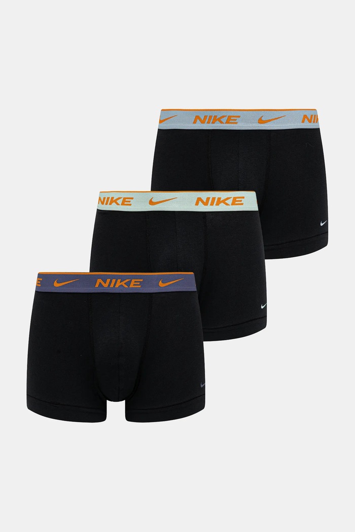 Boxerky Nike 3-pack pletenina černá 0000KE1008.MM