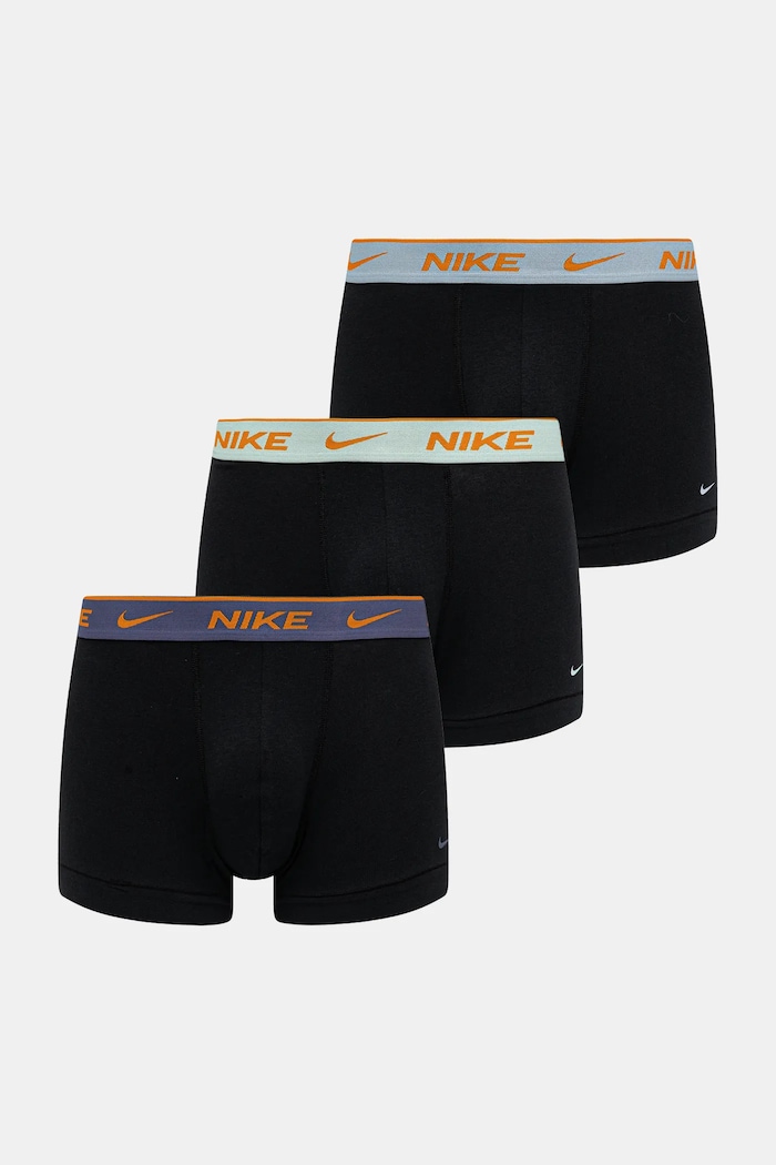 Boxerky Nike 3-pack pletenina černá 0000KE1008.MM